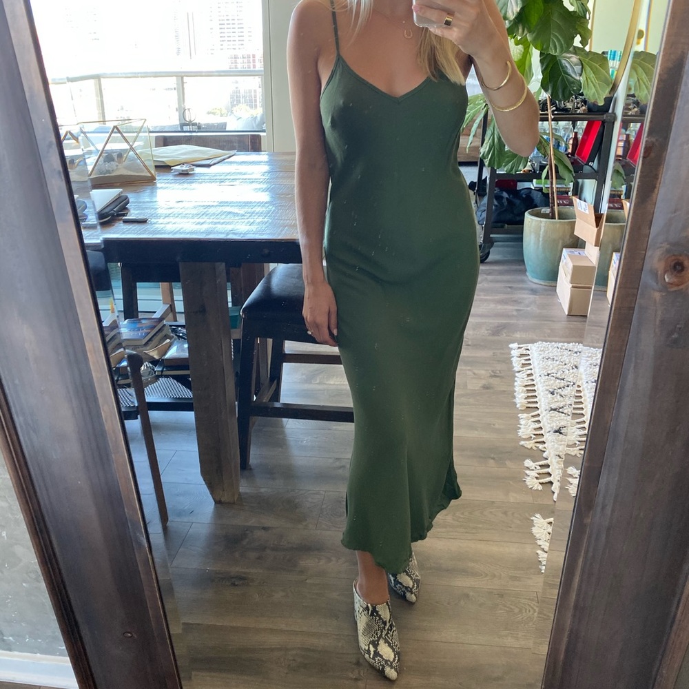 GOLDYN slip dress